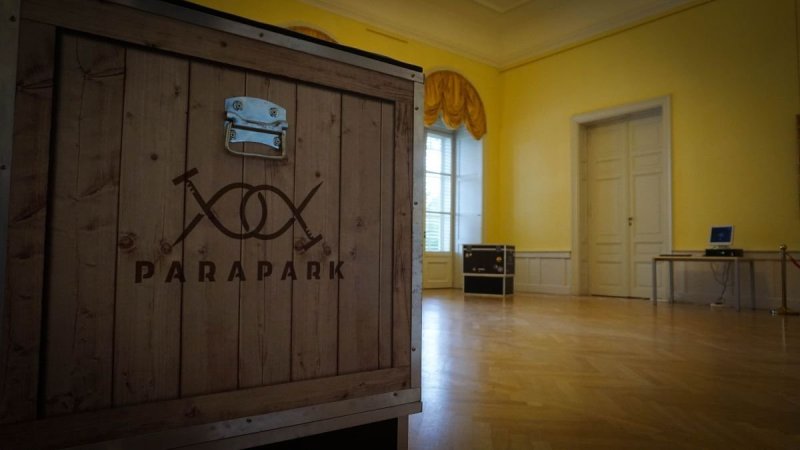 parapark, szabadulószoba, offsite, mobil szabadulószoba, hordozható